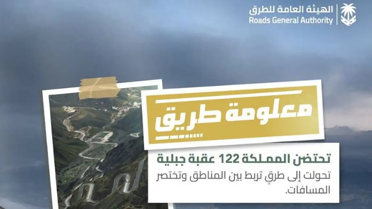 122 عقبة حيوية.. شرايين تنمية جديدة تربط مناطق المملكة وتخدم ملايين السكان